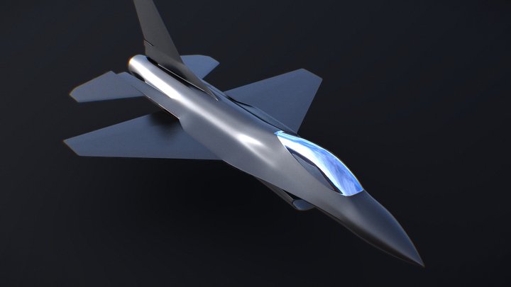 F 16 High Poly (Subdive Ready) 3D Model