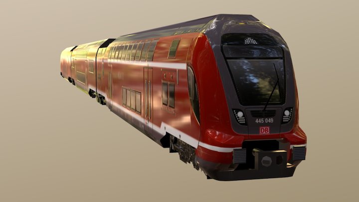 Bombardier TWINDEXX Vario: DB Regio 3D Model
