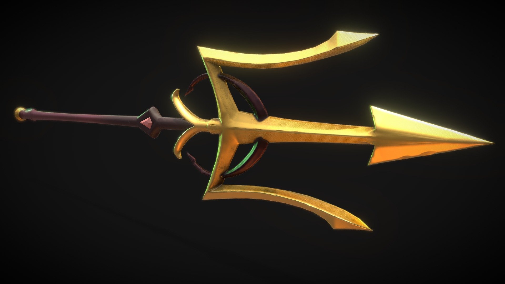 Stylized trident - Download Free 3D model by Lisnik234 [eb37a1a ...