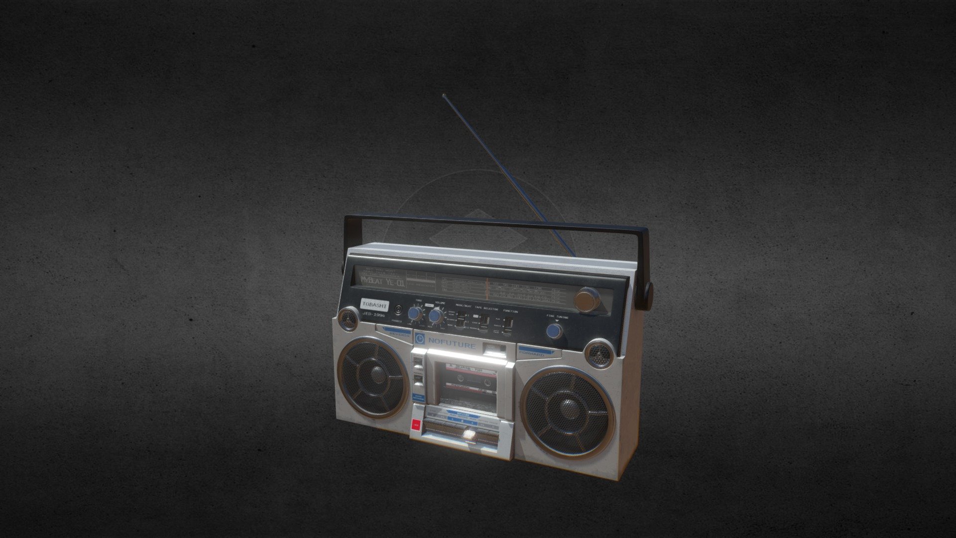 Old Stereo Radio Cassette Recorder - 3D model by kngrovo [eb39d81 ...