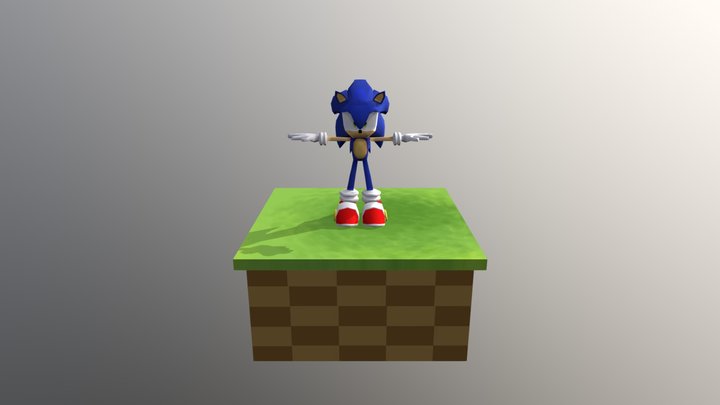sonic 3D Model