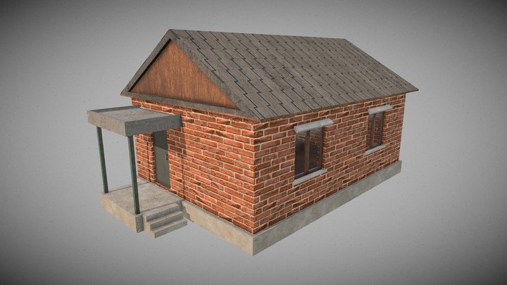 Brick house 3D Model