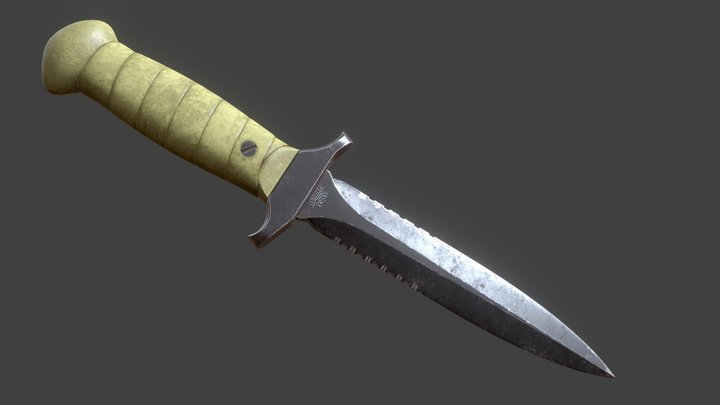 CS:GO CT Knife 3D Model