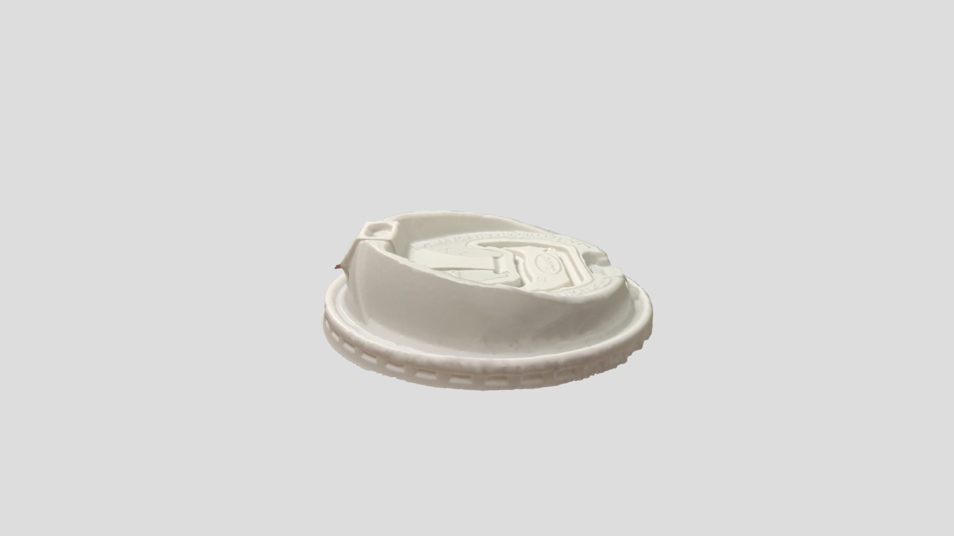 White Plastic Cup Lid - Download Free 3D model by DA_GeorgeRivara ...