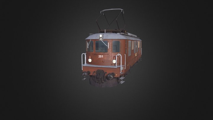 BLS Ae 4/4 Locomotive 3D Model