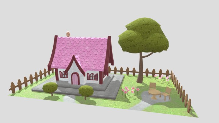 Personal Portfolio house 3D Model