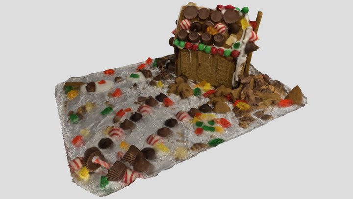 Gingerbread House, Christmas 2024 3D Model