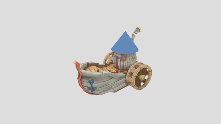 CGMA last week: Zelda phantom hourglass boat 3D Model
