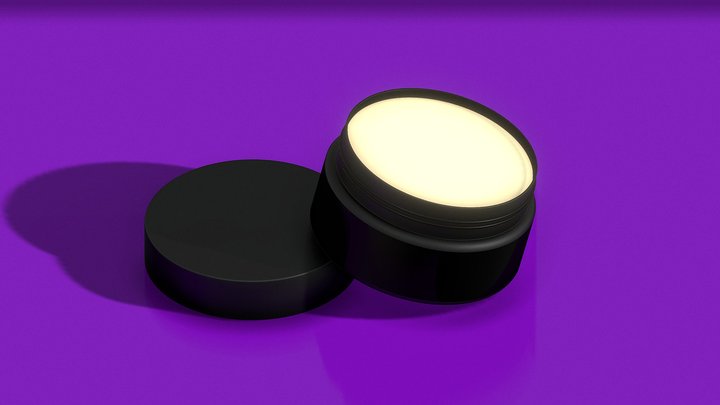 Cosmetics Cream Jar 3D Model