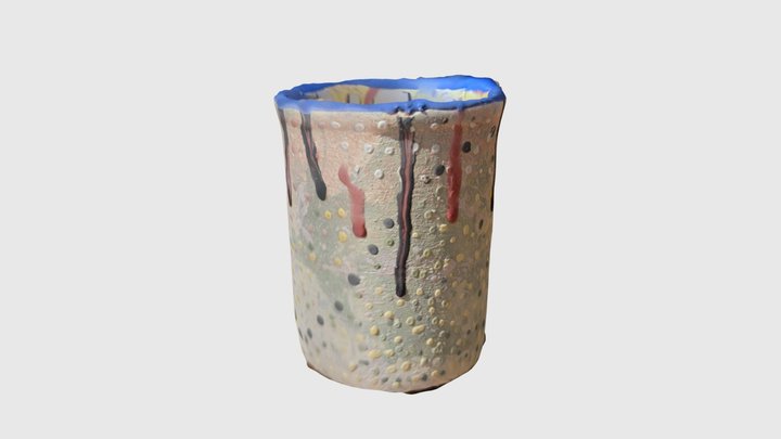 Painted Pottery 3D Model
