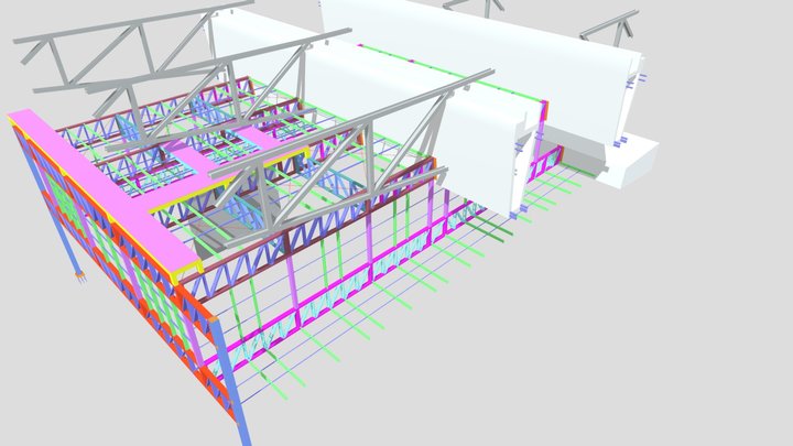 Tablado Metálico - Araguaia Shopping 3D Model