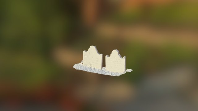 Gravemarkers in Green-Wood Cemetery, Brooklyn 3D Model