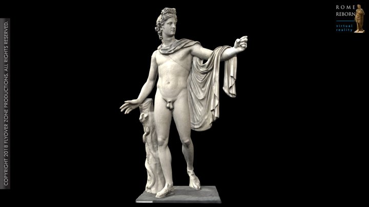 3D rendering of Apollo Belvedere