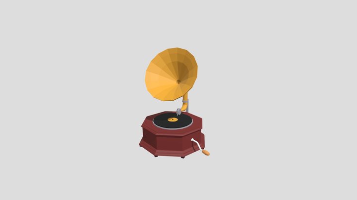 Gramofone 3D Model