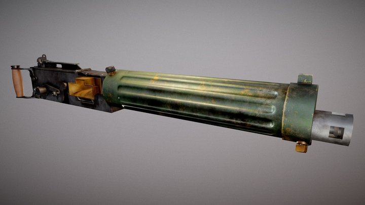 Vickers Gun 3D Model