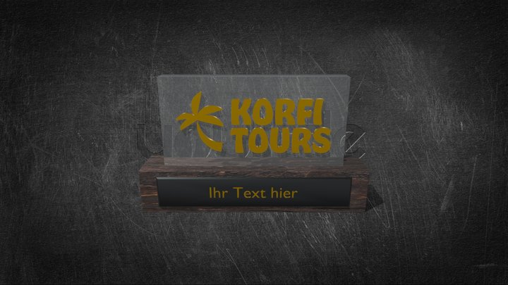 KorfiTours_Tischpokal_Schwebend 3D Model