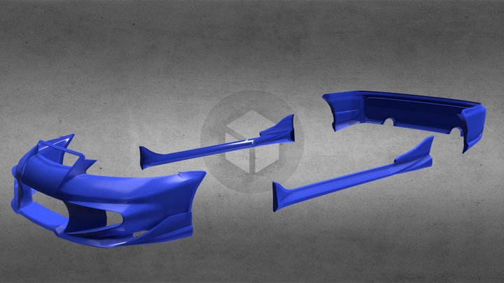Veilside Civic Si Kit 3D Model