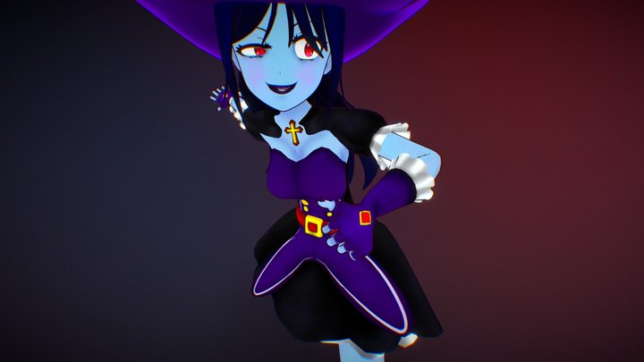 Sam the Witch 3D Model