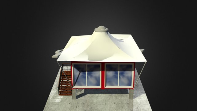 Modelo Casa Lona 3D Model