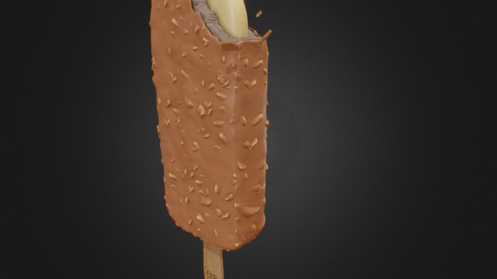 Popsicle Chocolate 3D Model