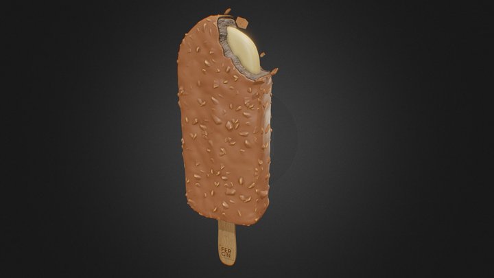 Popsicle Chocolate 3D Model