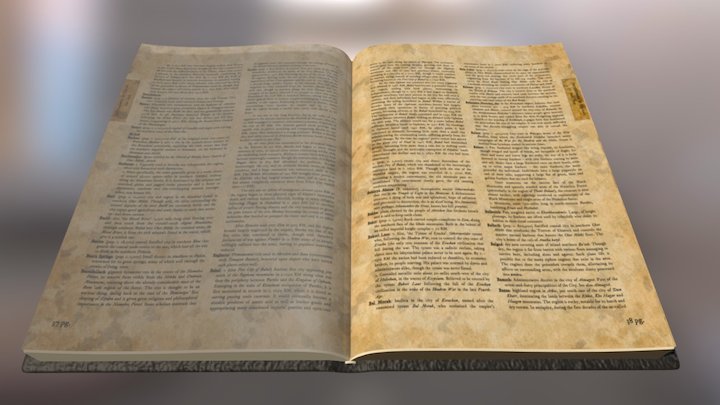 Old Encyclopedia 3D Model