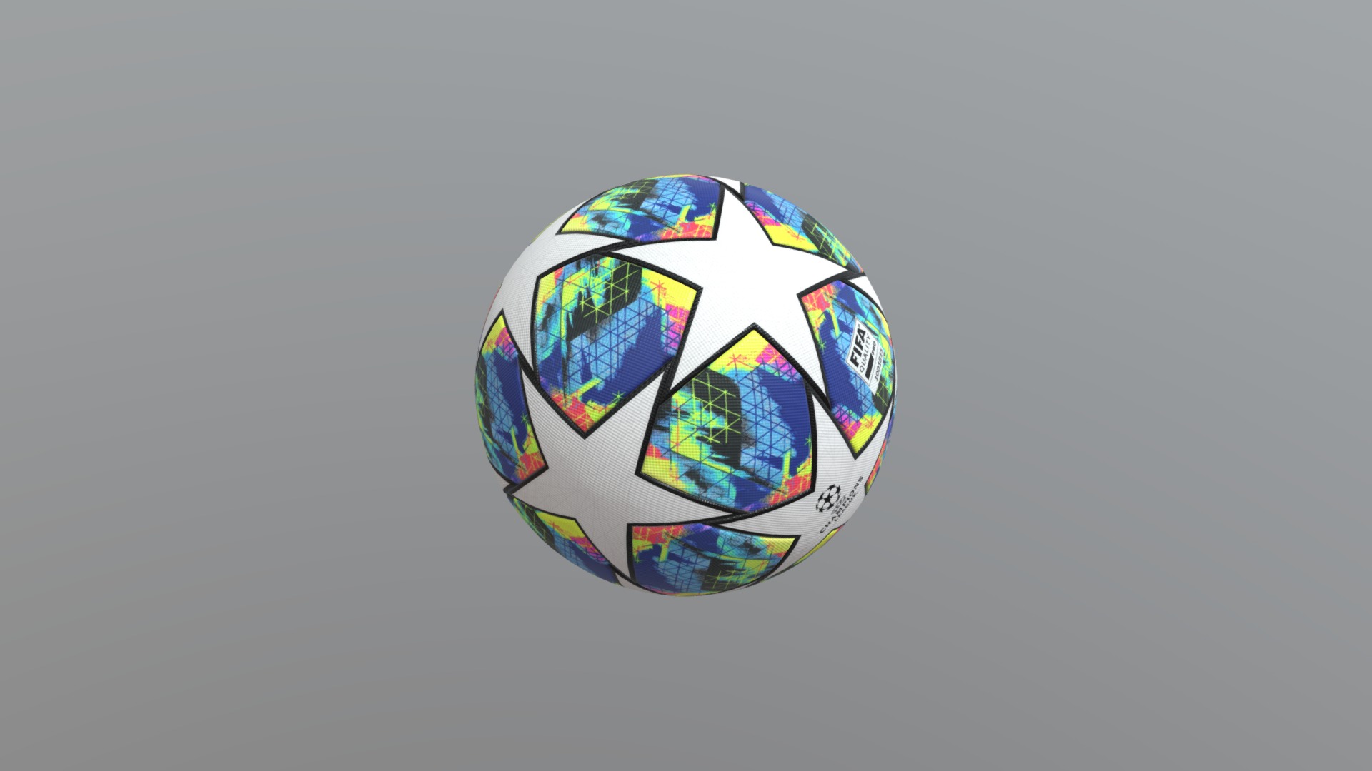 3D model Adidas Champions League Finale 2019-2020 - This is a 3D model of the Adidas Champions League Finale 2019-2020. The 3D model is about shape.