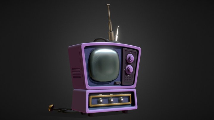 Stylized TV 3D Model