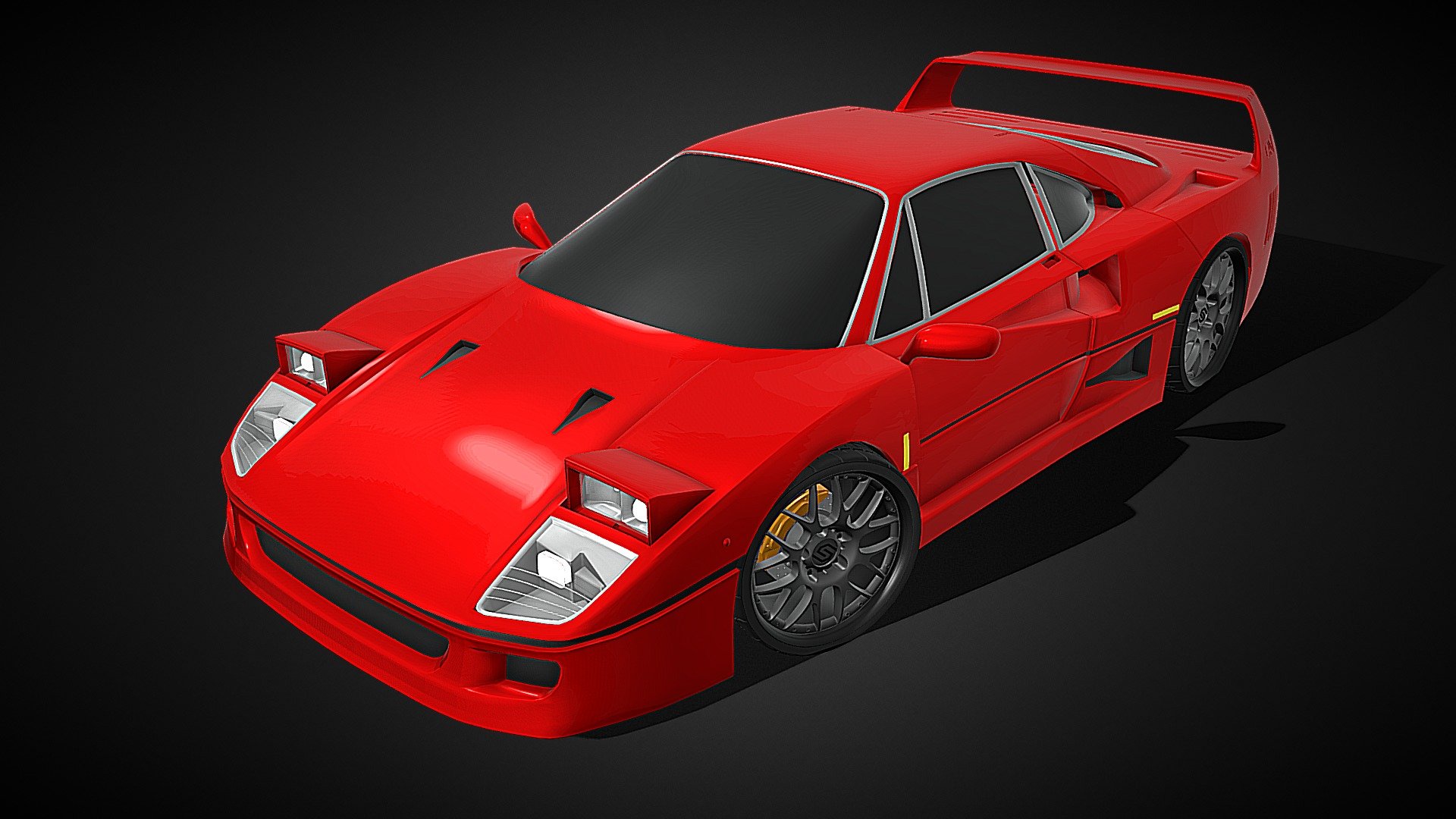 ( FREE ) Ferrari F40 SDC - Download Free 3D model by SDC PERFORMANCE™️ ...