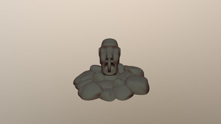 Moai attack 3D Model