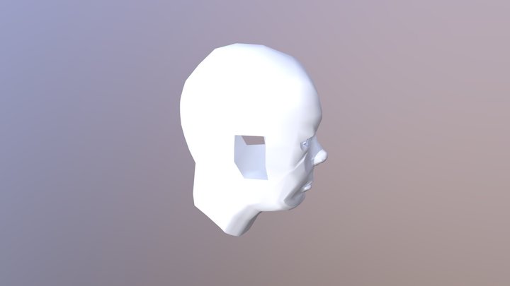 Girl Head 3D Model