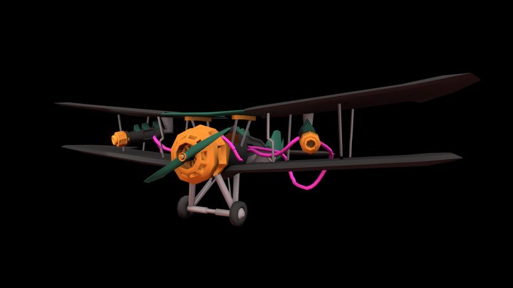 DAE JinxWings- Unwrap and Color 3D Model