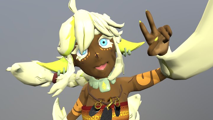 3D VTuber - Xitlali Camazotz 3D Model