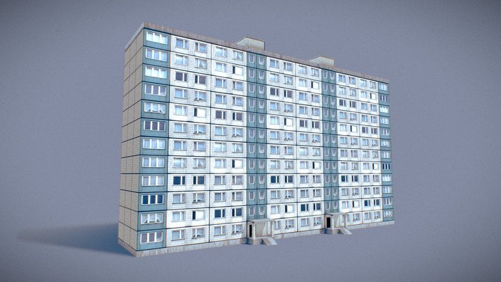 Russian panel house – Modello 3D gratuito STL