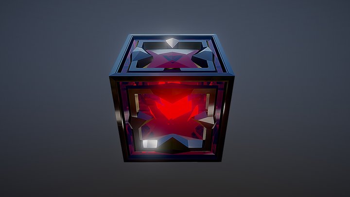 Ruby Cube 3D Model