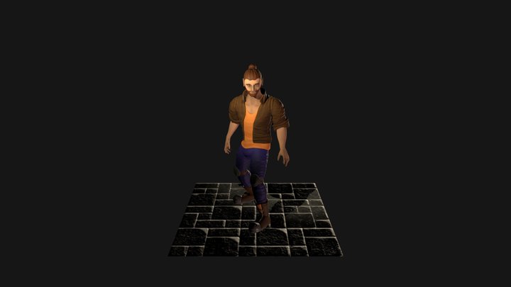 3D Charachter Bob the T-Pose Man 3D Model