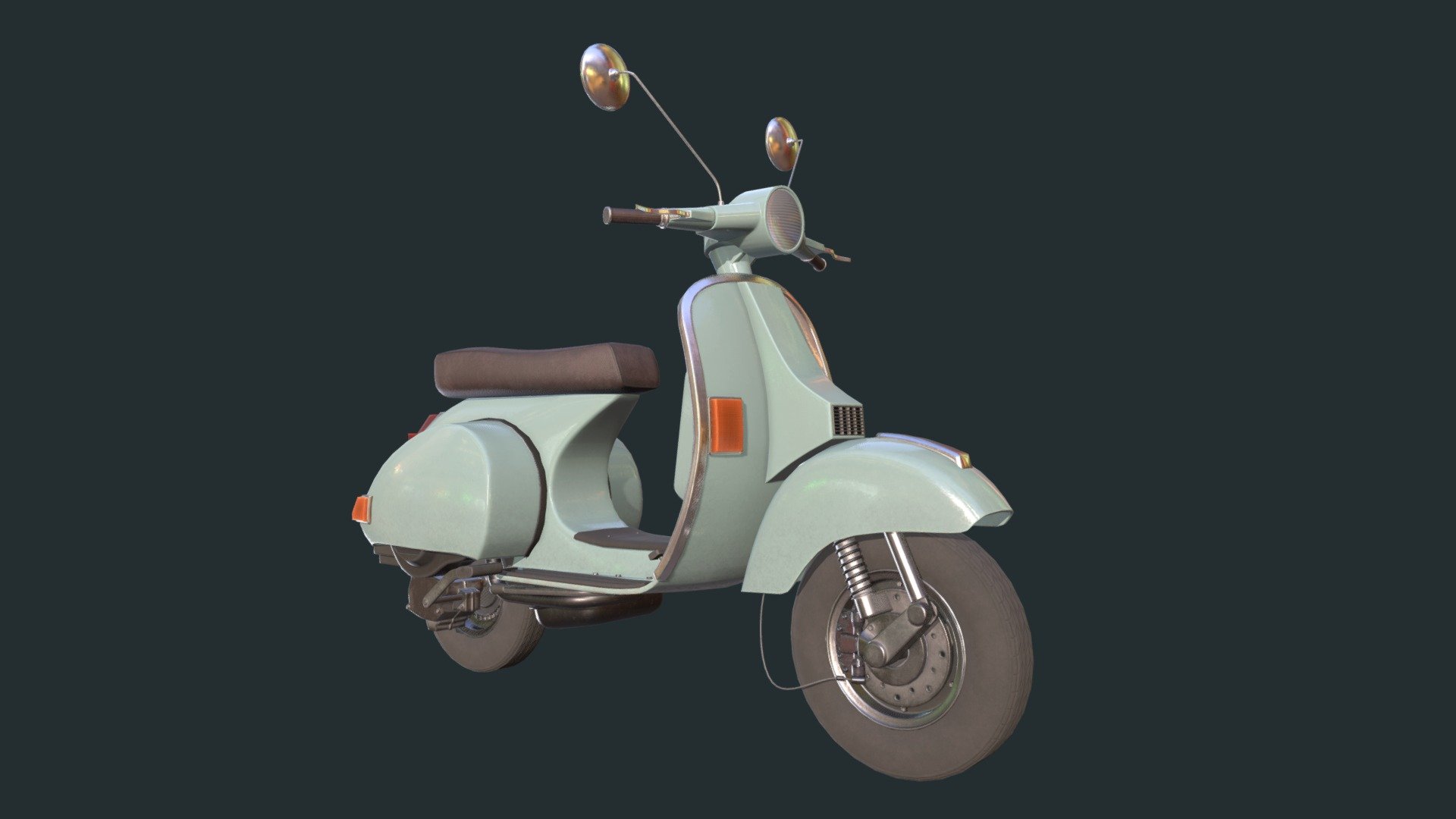 Scooter (game-ready) - 3D model by panchmind [eb4d520] - Sketchfab