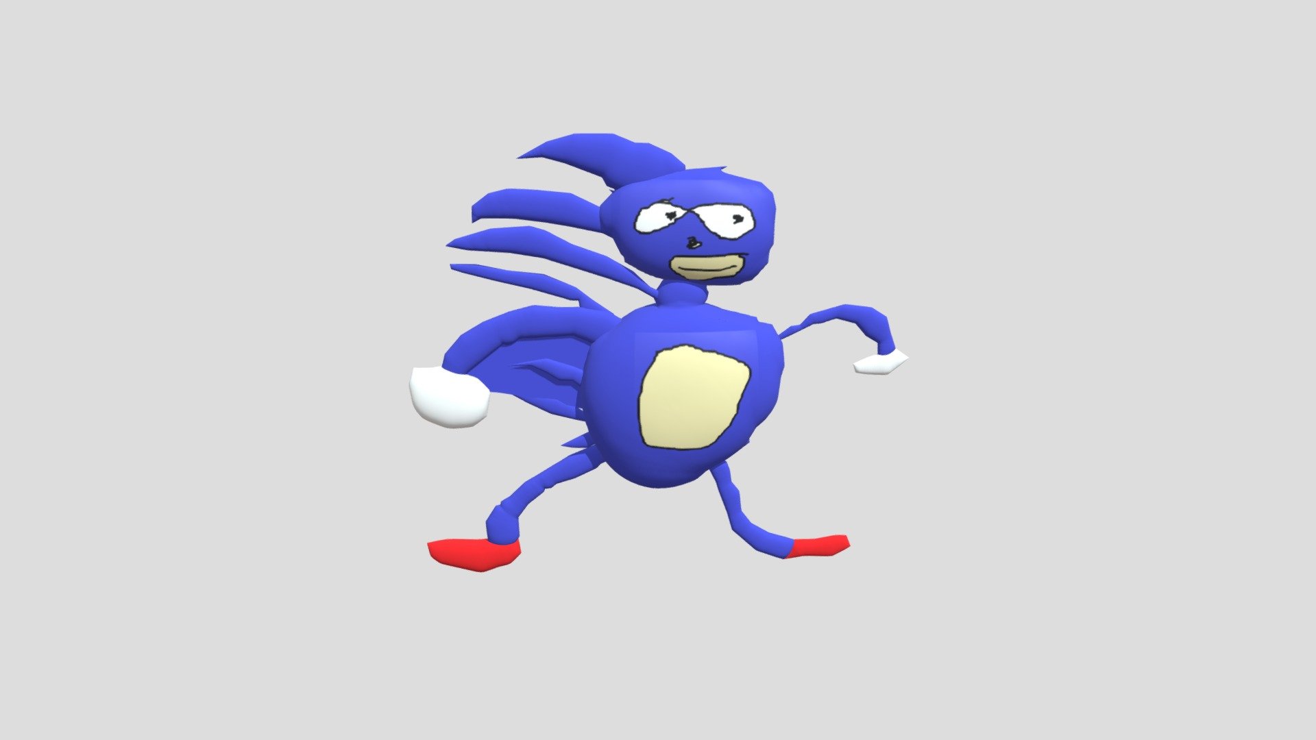 Sanic - Download Free 3D model by Romyblox1234! (@romyblox1234 ...