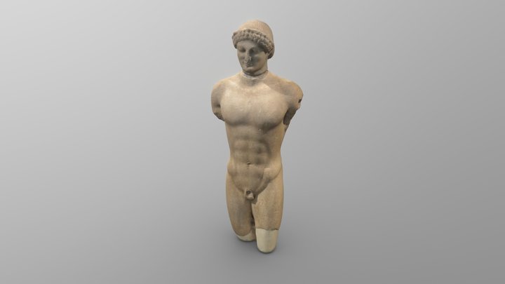 Greek Male Statue | Kouros of Lentini 3D Model