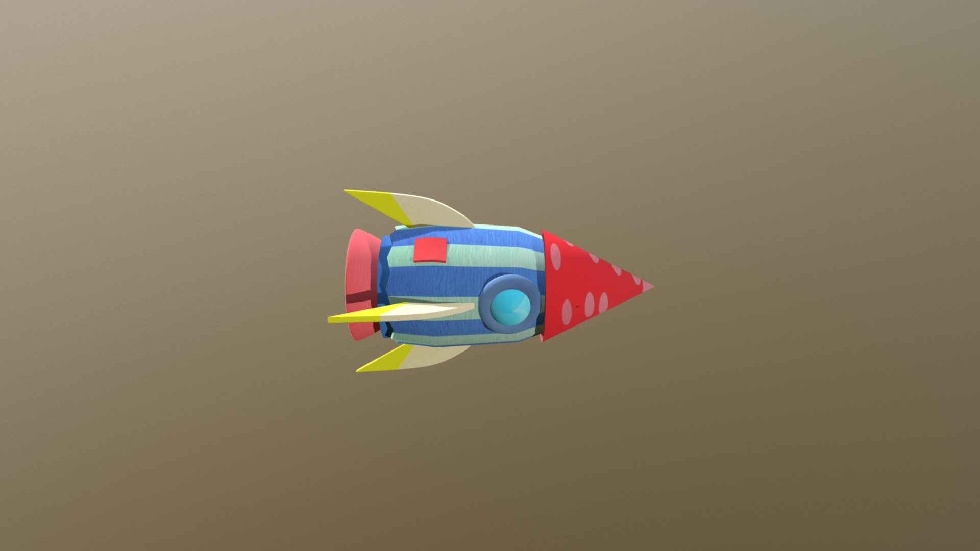 Toy Rocket - 3D model by zhuohannn [eb50163] - Sketchfab