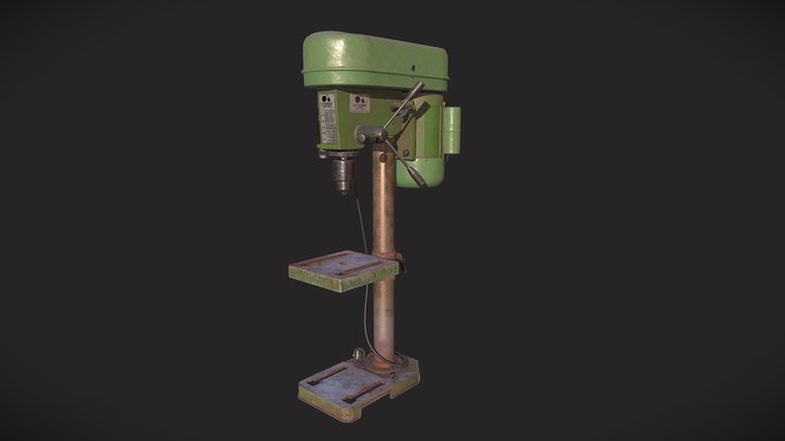 Drill Press -  INTERKRENN MASCHINEN TB 14/5 3D Model