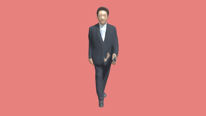 Businessman in suit 3D Model