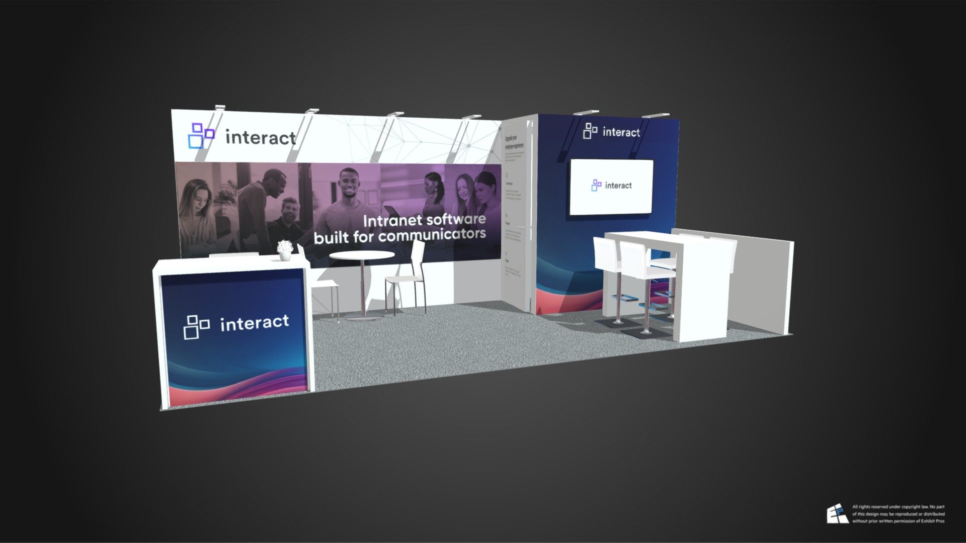 Interact software 10x20 HR Tech 2024 - 3D model by EP (@ExhibitP ...