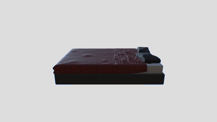 Low Floor Bed 3D Model