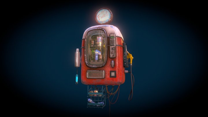 Vending Machine Backpack 3D Model
