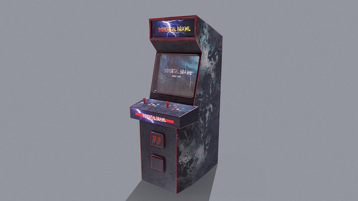 3d arcade cabinet model