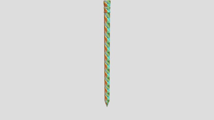 Pencil Textured 3D Model