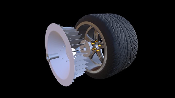 Wheel Turbo Fan 3D Model