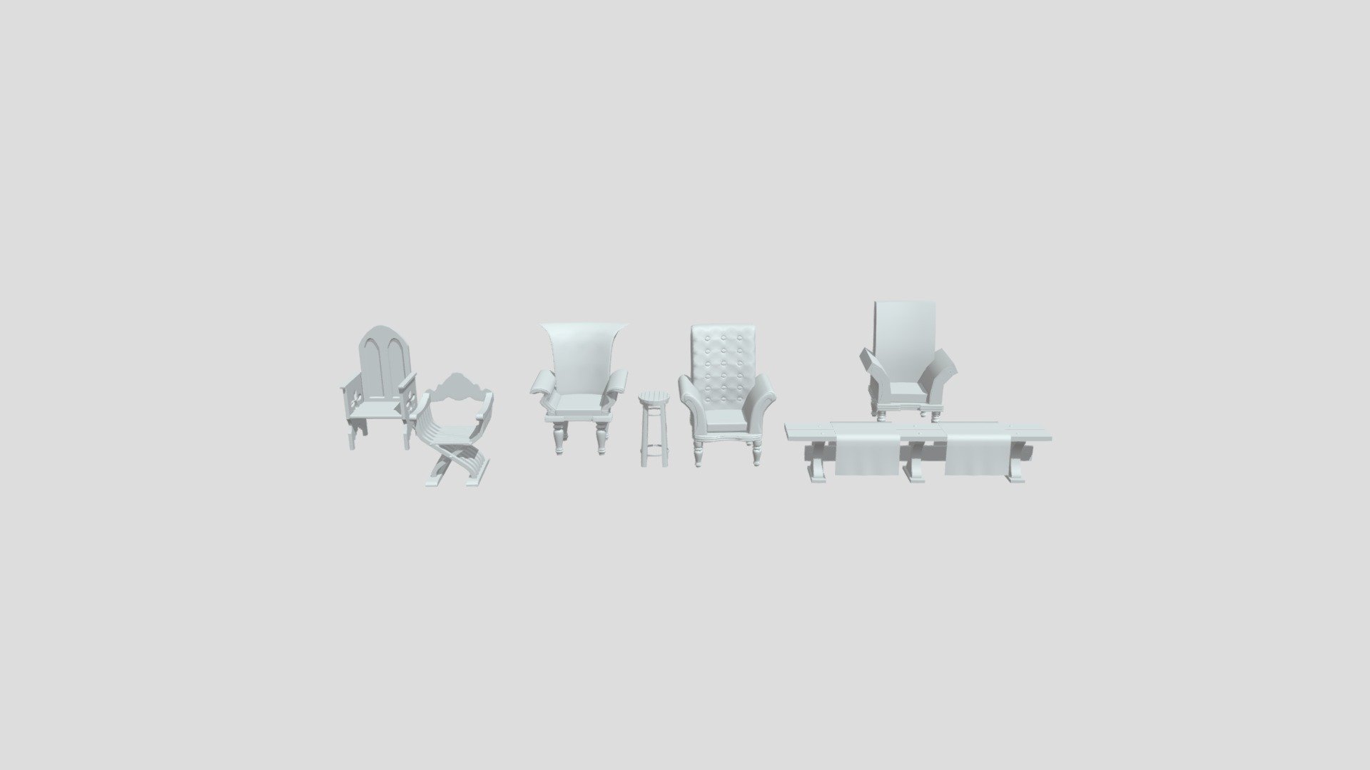 CHAIRS - 3D model by Stanislav1987G (@Stanislav_1987) [eb583f1] - Sketchfab