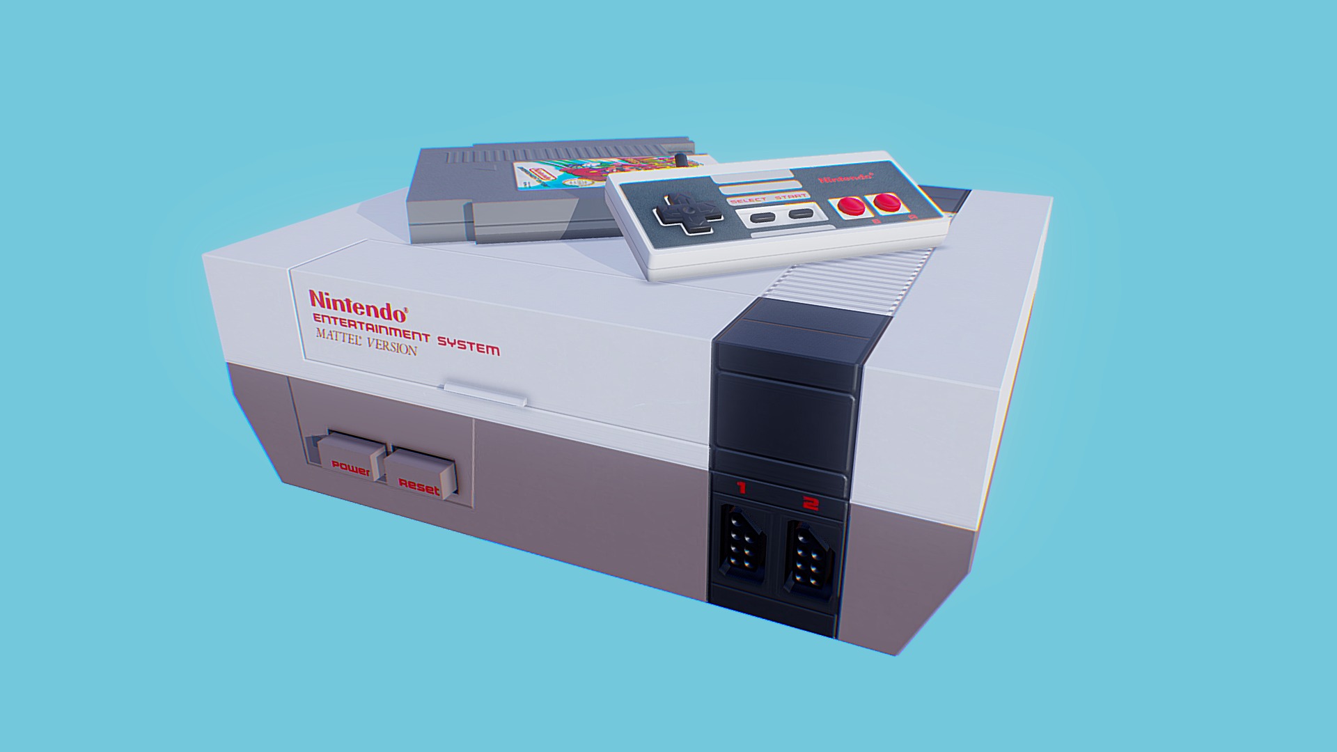 NES Console Buy Royalty Free 3D model by FraserHutchison [eb59a91